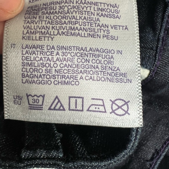 NWT NYDJ Denim Jeans Sheri Slim Dark Enzyme Lift x‎ Tuck Stretch High Rise 12 - Picture 9 of 9